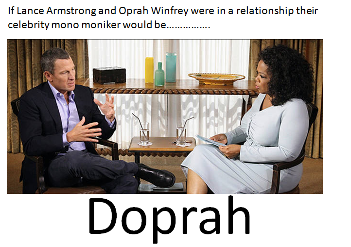 Lance Armstong and Oprah Winfrey Doprah