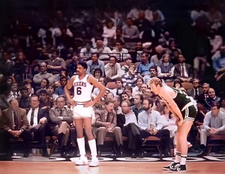 Julius "Dr. J"  Erving Larry Bird